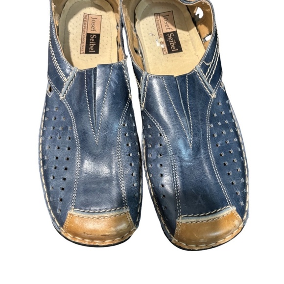Joseph Seibel Size 41 Blue Classic Slip-On Comfort Shoes - Picture 3 of 4